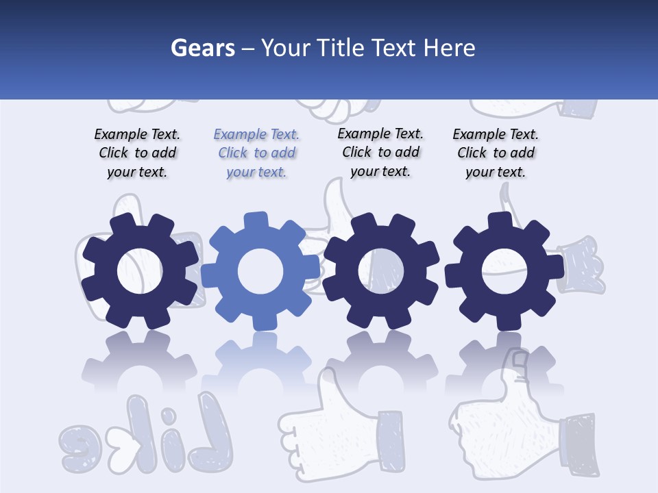 A Bunch Of Thumbs Up And Thumbs Down Icons PowerPoint Template