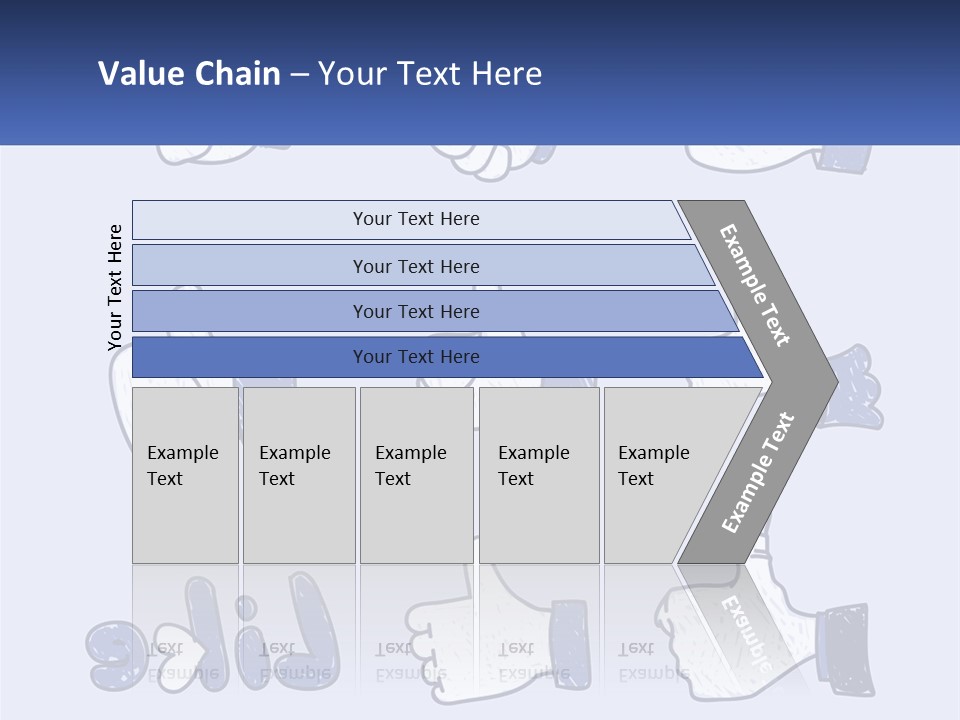 A Bunch Of Thumbs Up And Thumbs Down Icons PowerPoint Template