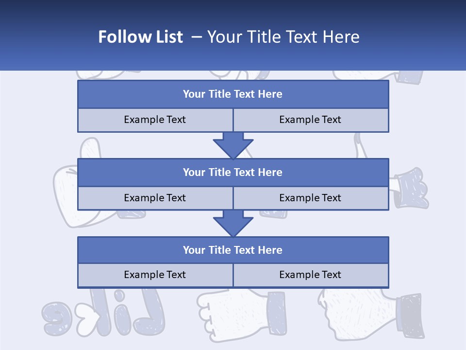 A Bunch Of Thumbs Up And Thumbs Down Icons PowerPoint Template