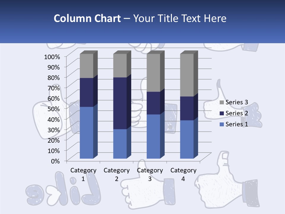 A Bunch Of Thumbs Up And Thumbs Down Icons PowerPoint Template