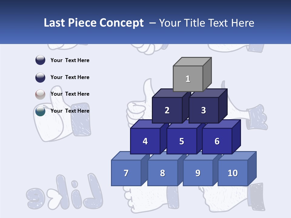 A Bunch Of Thumbs Up And Thumbs Down Icons PowerPoint Template