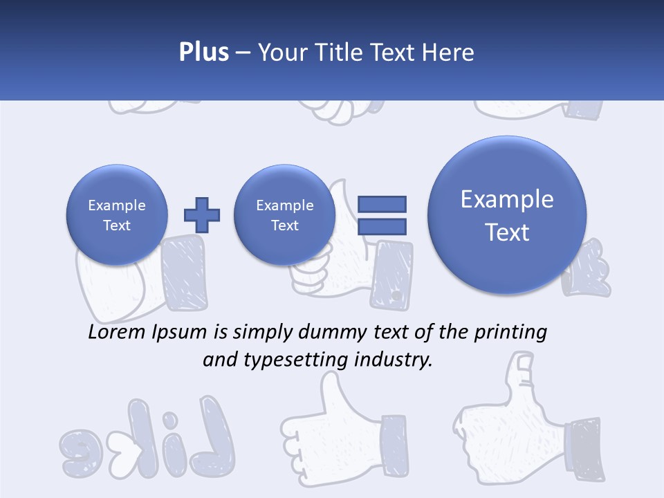 A Bunch Of Thumbs Up And Thumbs Down Icons PowerPoint Template