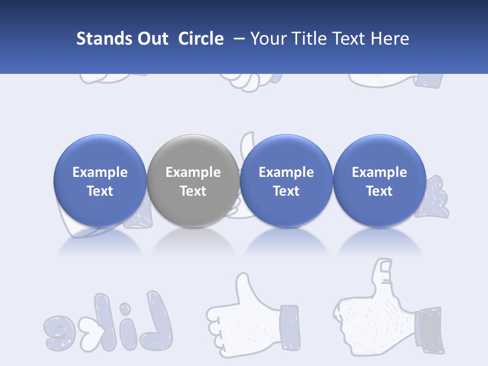 A Bunch Of Thumbs Up And Thumbs Down Icons PowerPoint Template