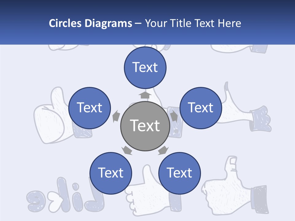 A Bunch Of Thumbs Up And Thumbs Down Icons PowerPoint Template