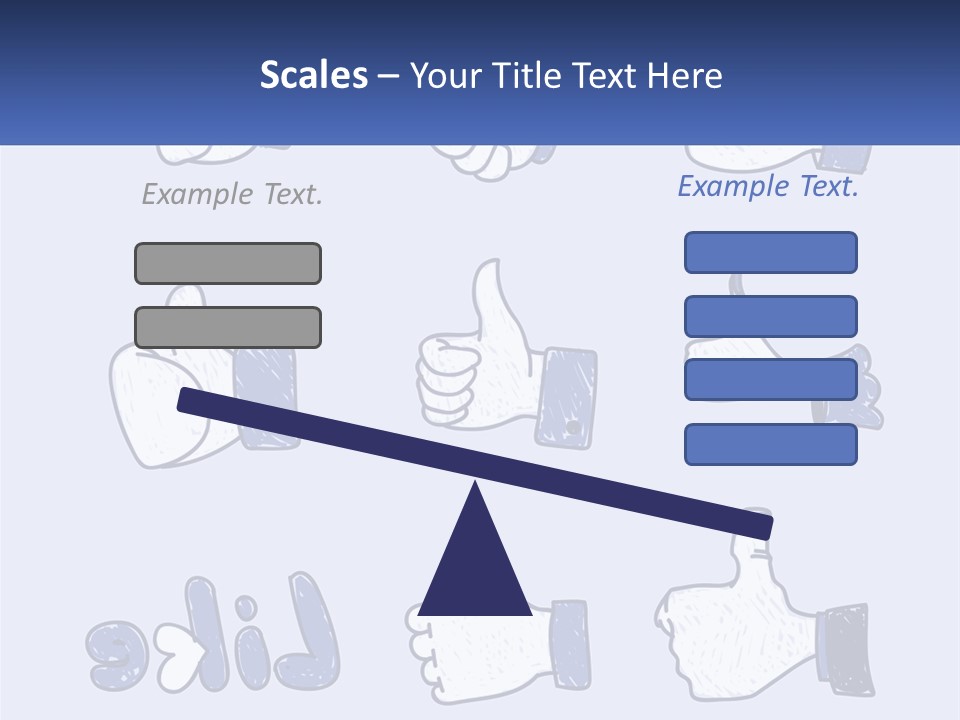 A Bunch Of Thumbs Up And Thumbs Down Icons PowerPoint Template