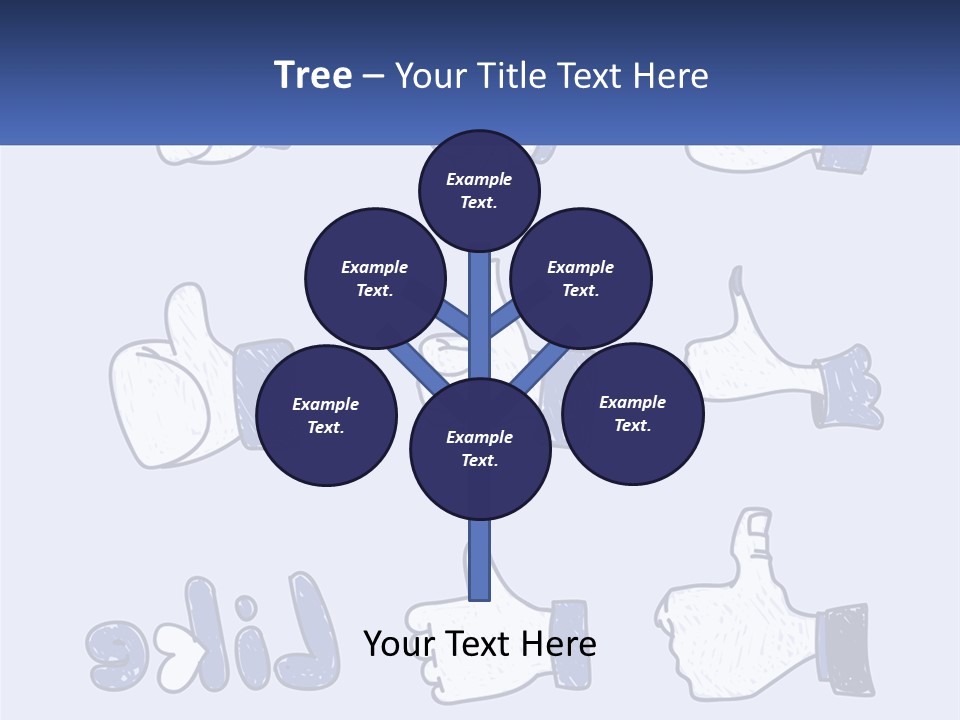 A Bunch Of Thumbs Up And Thumbs Down Icons PowerPoint Template