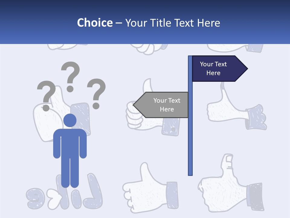 A Bunch Of Thumbs Up And Thumbs Down Icons PowerPoint Template