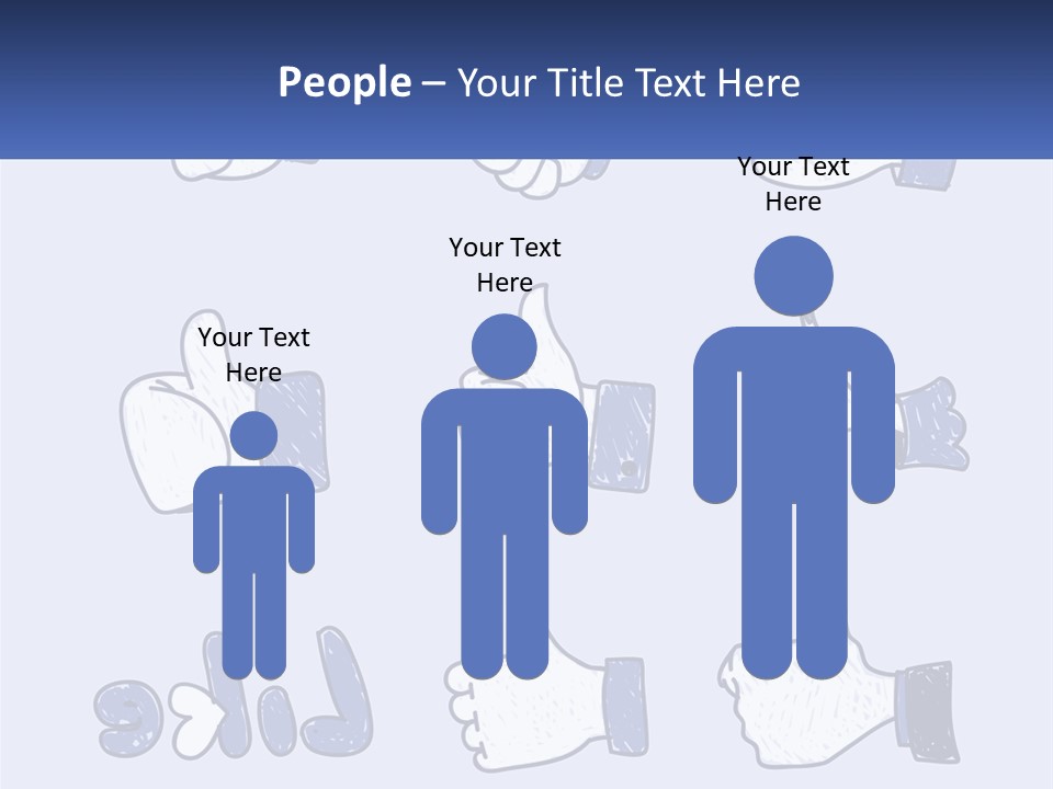 A Bunch Of Thumbs Up And Thumbs Down Icons PowerPoint Template