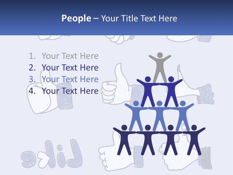 A Bunch Of Thumbs Up And Thumbs Down Icons PowerPoint Template