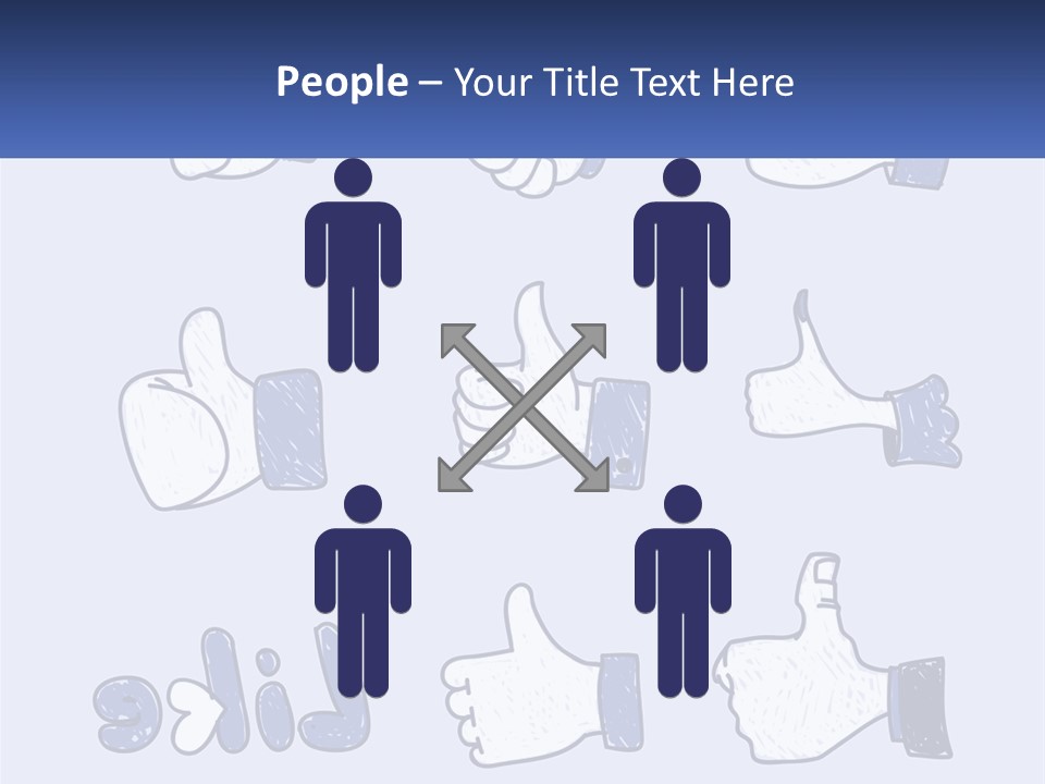 A Bunch Of Thumbs Up And Thumbs Down Icons PowerPoint Template