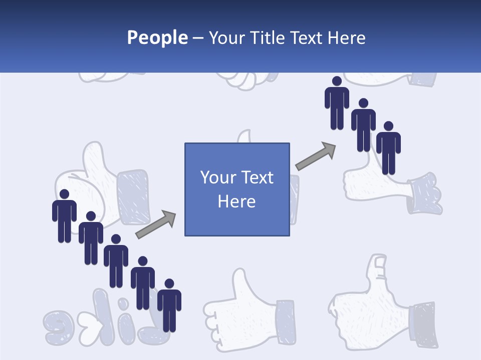 A Bunch Of Thumbs Up And Thumbs Down Icons PowerPoint Template