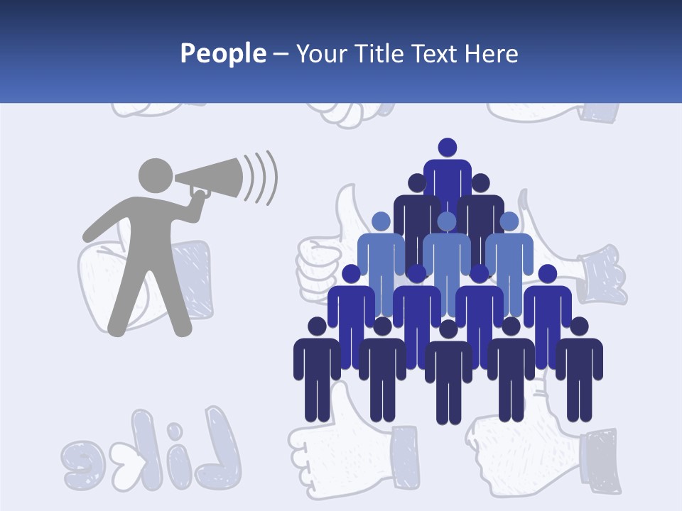 A Bunch Of Thumbs Up And Thumbs Down Icons PowerPoint Template