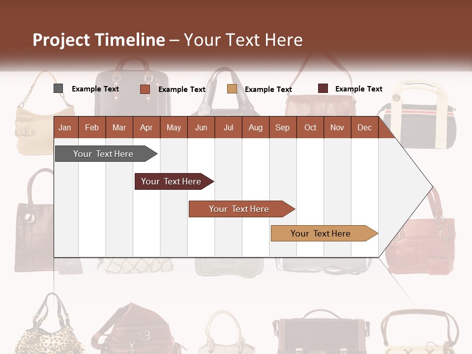 A Group Of Purses With A Name Of Presentation PowerPoint Template