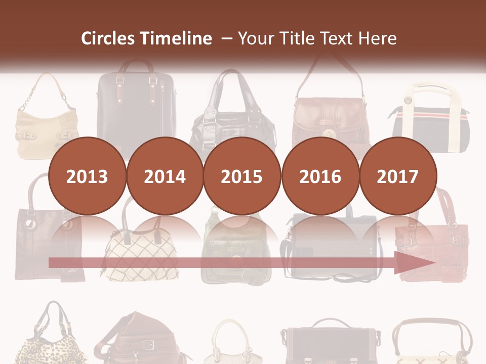 A Group Of Purses With A Name Of Presentation PowerPoint Template