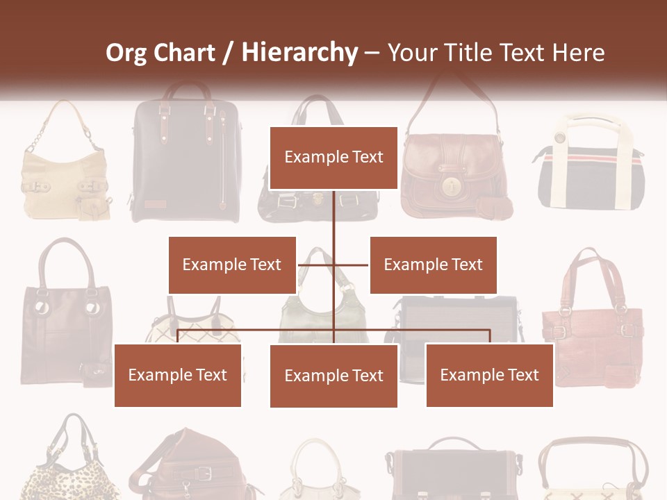 A Group Of Purses With A Name Of Presentation PowerPoint Template