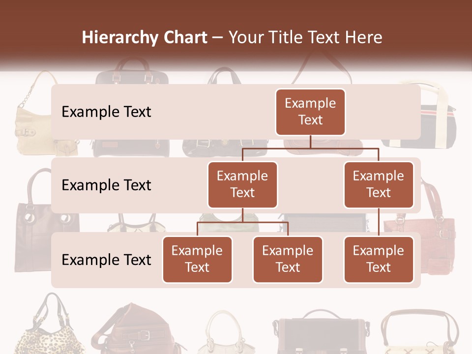 A Group Of Purses With A Name Of Presentation PowerPoint Template