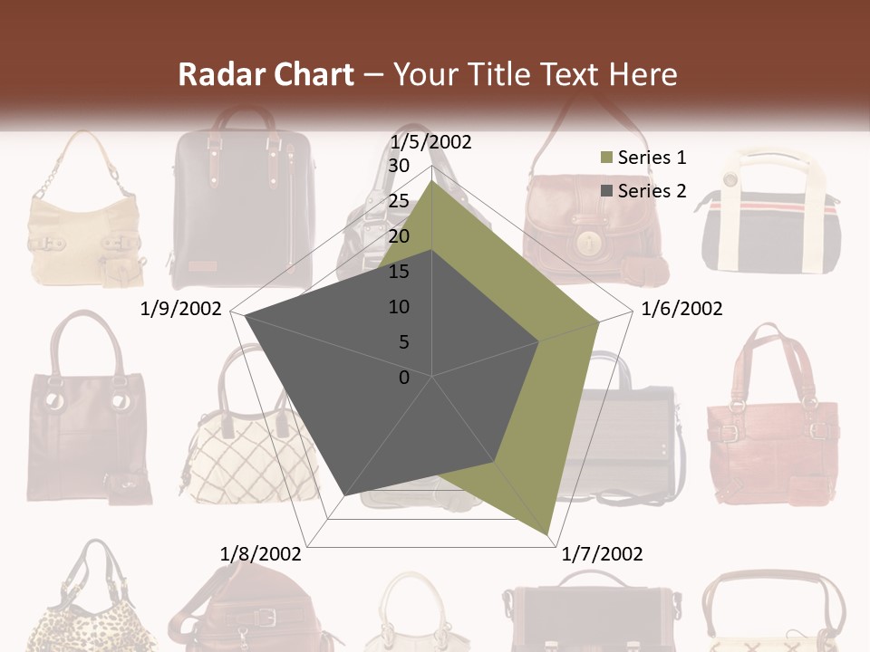 A Group Of Purses With A Name Of Presentation PowerPoint Template