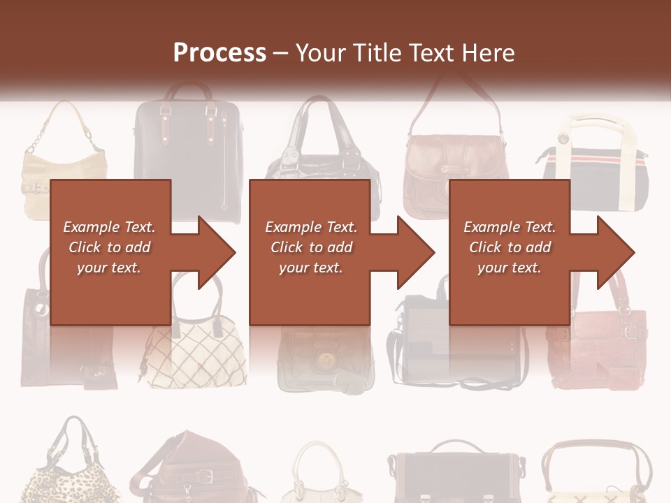 A Group Of Purses With A Name Of Presentation PowerPoint Template