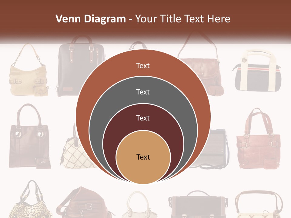 A Group Of Purses With A Name Of Presentation PowerPoint Template