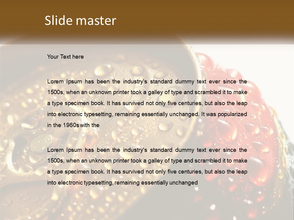 A Cola Can With Water Droplets On It PowerPoint Template