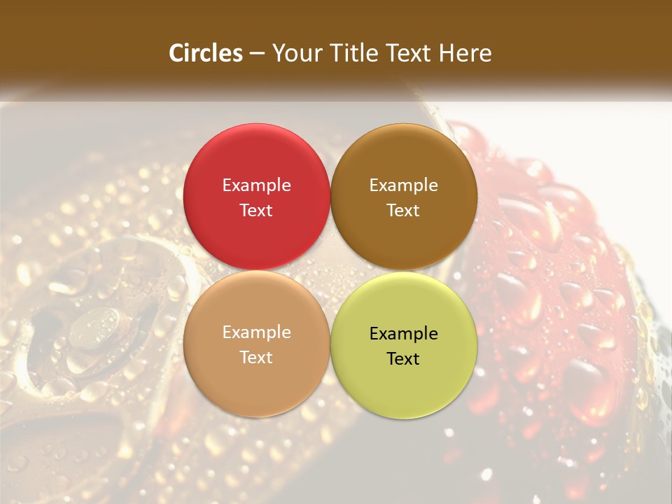 A Cola Can With Water Droplets On It PowerPoint Template