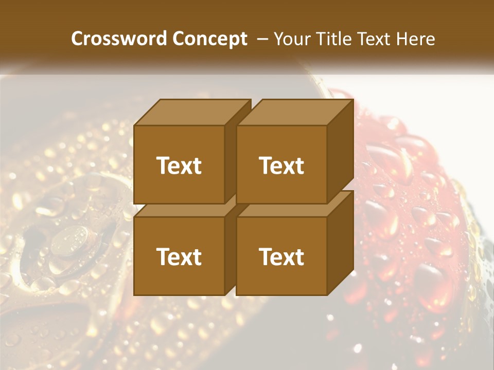 A Cola Can With Water Droplets On It PowerPoint Template