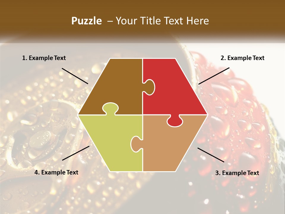 A Cola Can With Water Droplets On It PowerPoint Template