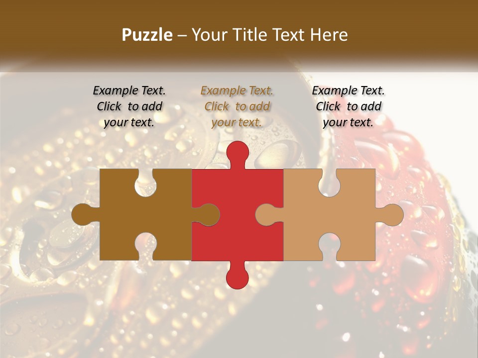 A Cola Can With Water Droplets On It PowerPoint Template