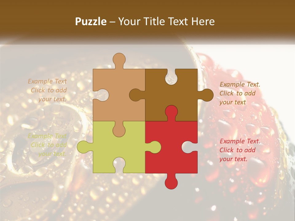 A Cola Can With Water Droplets On It PowerPoint Template