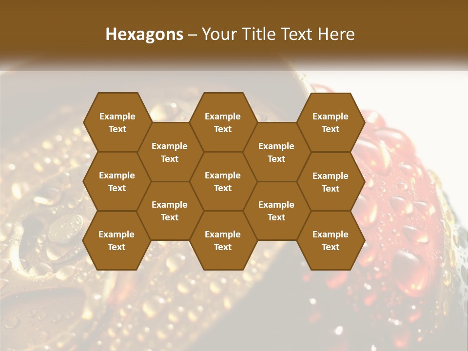 A Cola Can With Water Droplets On It PowerPoint Template