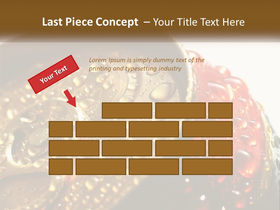 A Cola Can With Water Droplets On It PowerPoint Template