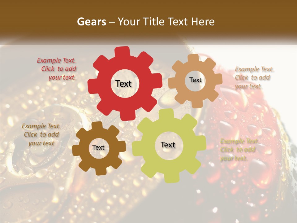 A Cola Can With Water Droplets On It PowerPoint Template