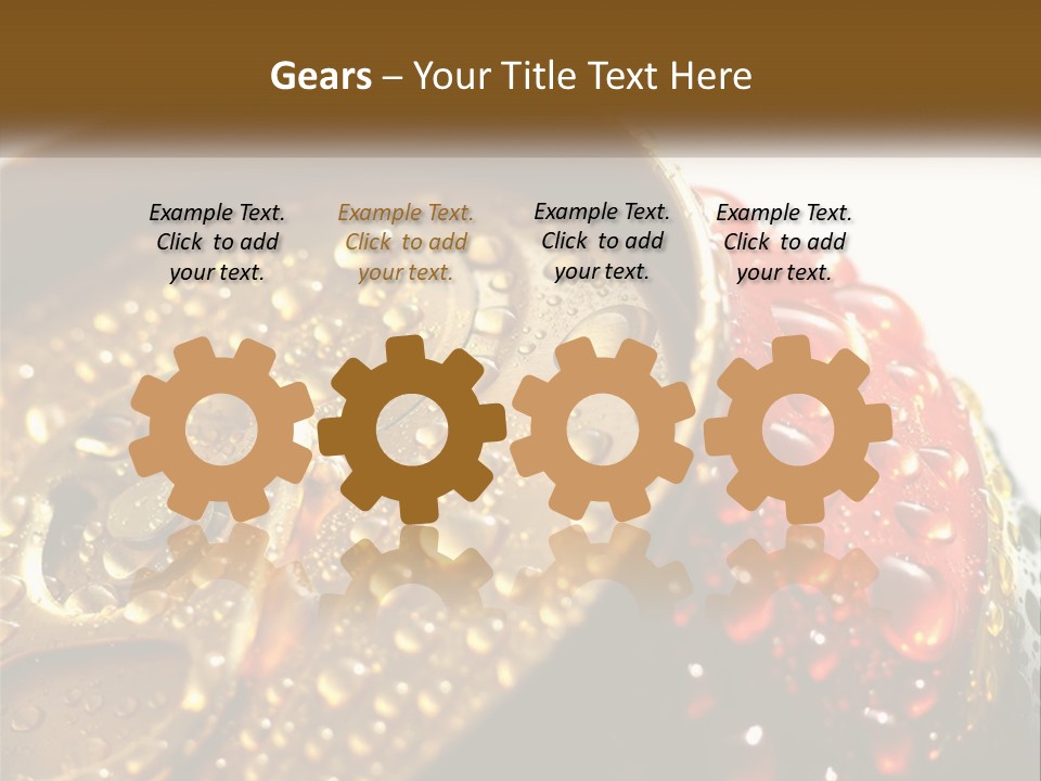 A Cola Can With Water Droplets On It PowerPoint Template