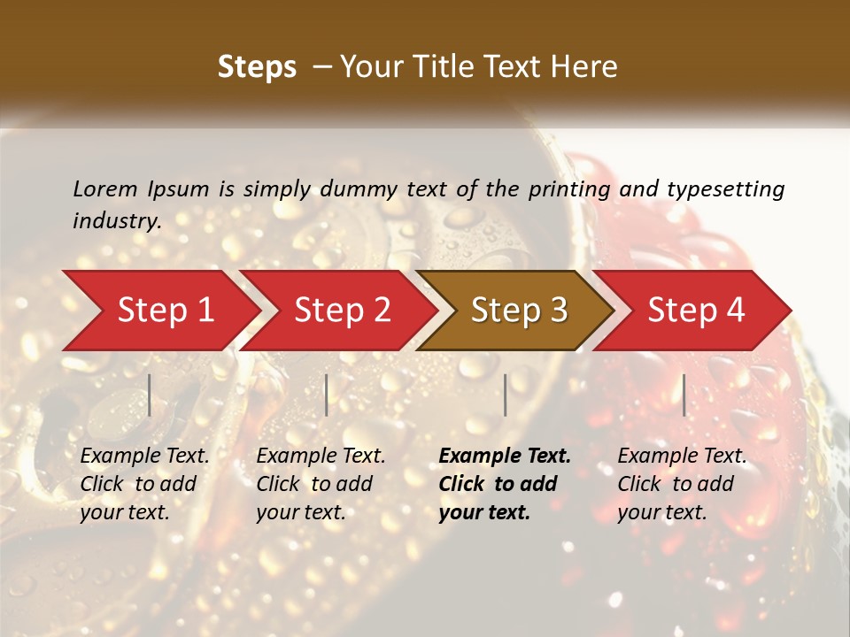 A Cola Can With Water Droplets On It PowerPoint Template