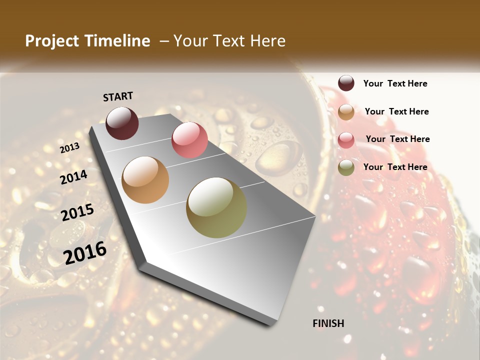 A Cola Can With Water Droplets On It PowerPoint Template