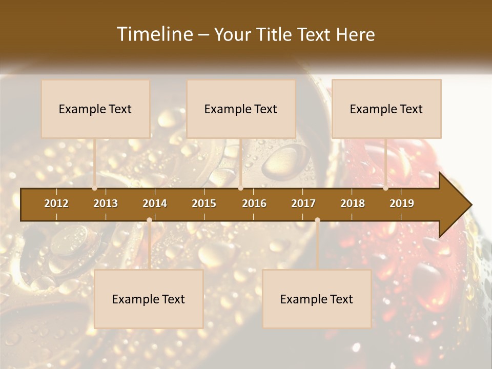 A Cola Can With Water Droplets On It PowerPoint Template