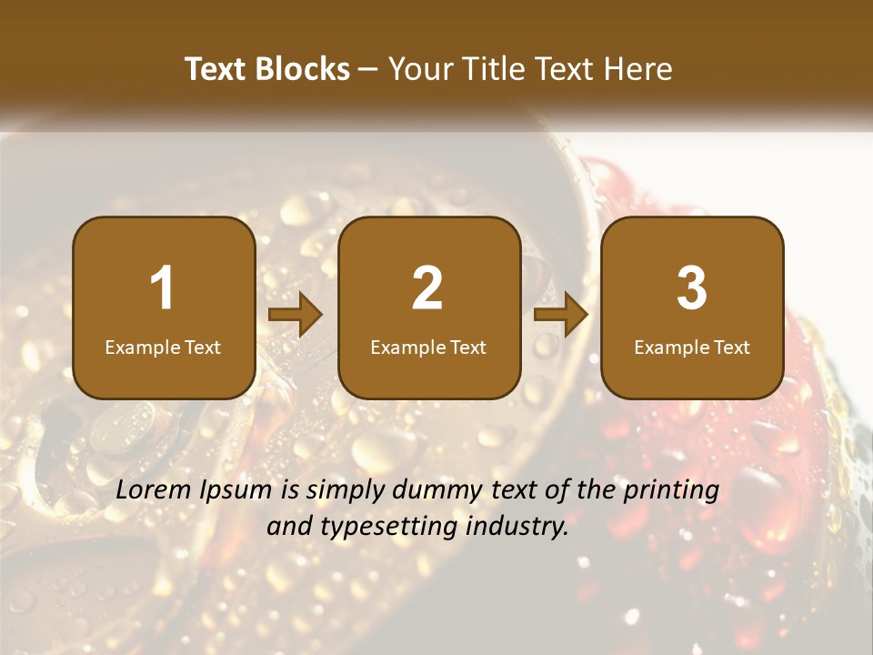 A Cola Can With Water Droplets On It PowerPoint Template