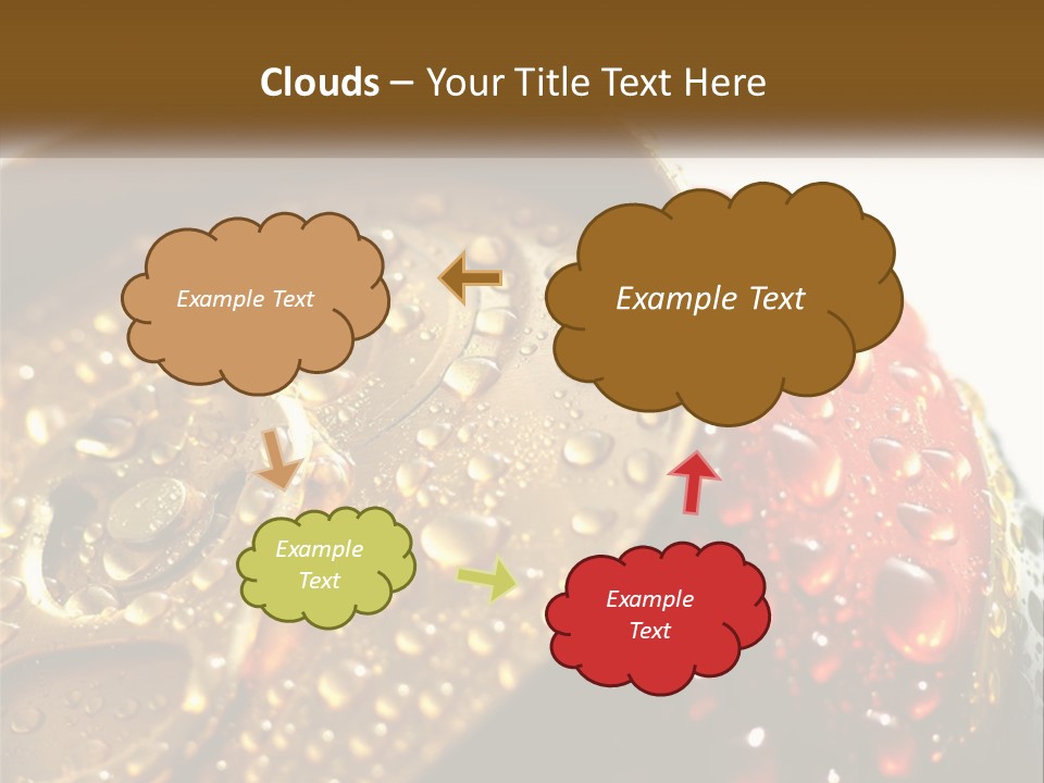 A Cola Can With Water Droplets On It PowerPoint Template