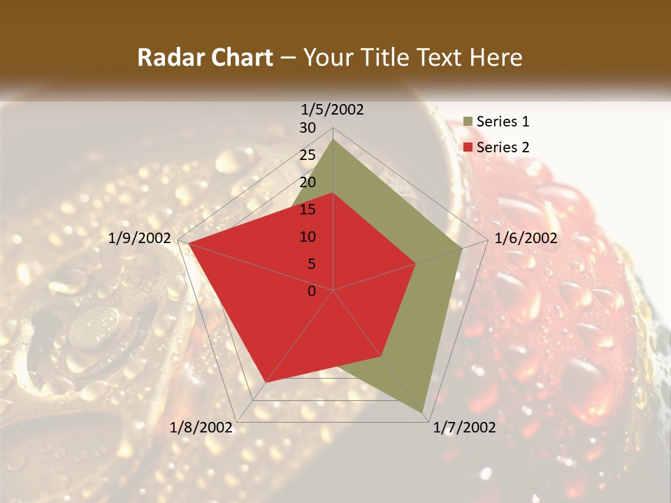A Cola Can With Water Droplets On It PowerPoint Template