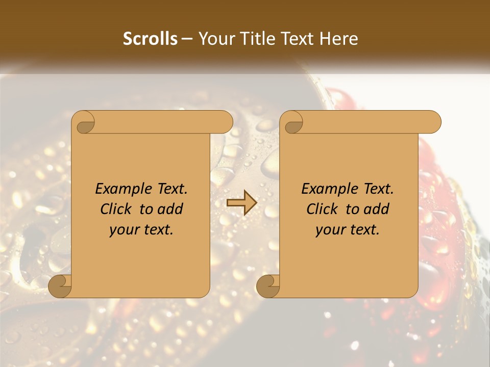 A Cola Can With Water Droplets On It PowerPoint Template