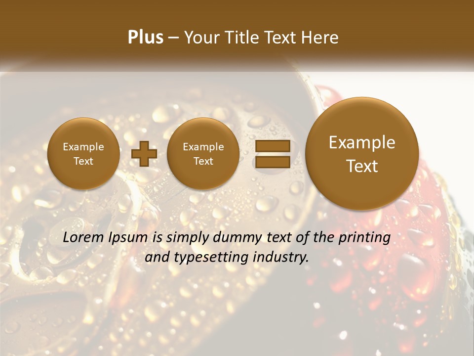 A Cola Can With Water Droplets On It PowerPoint Template
