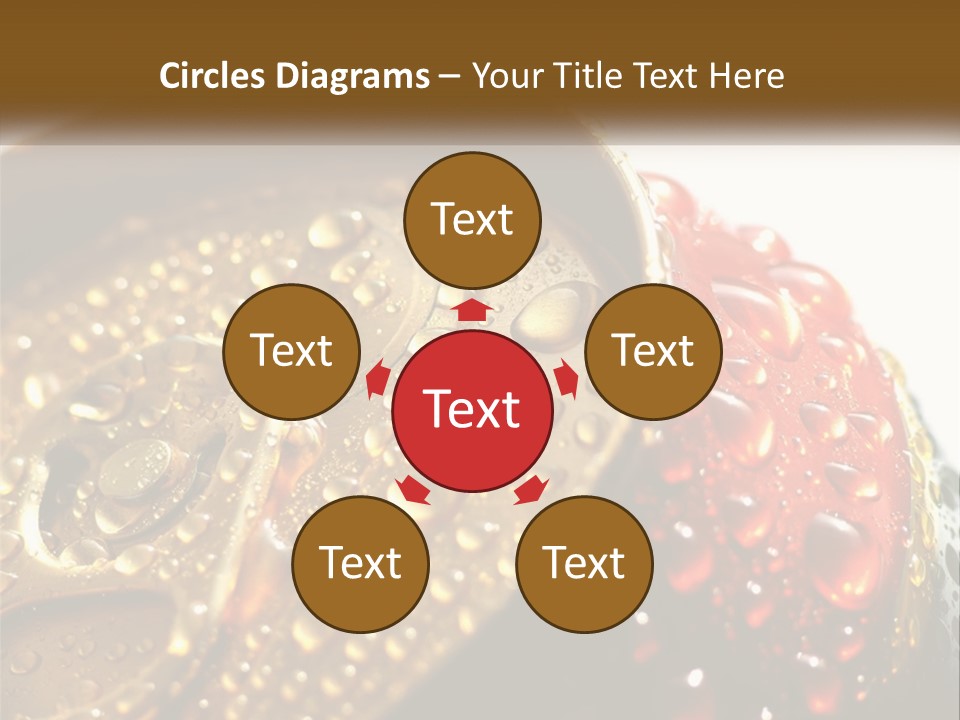 A Cola Can With Water Droplets On It PowerPoint Template