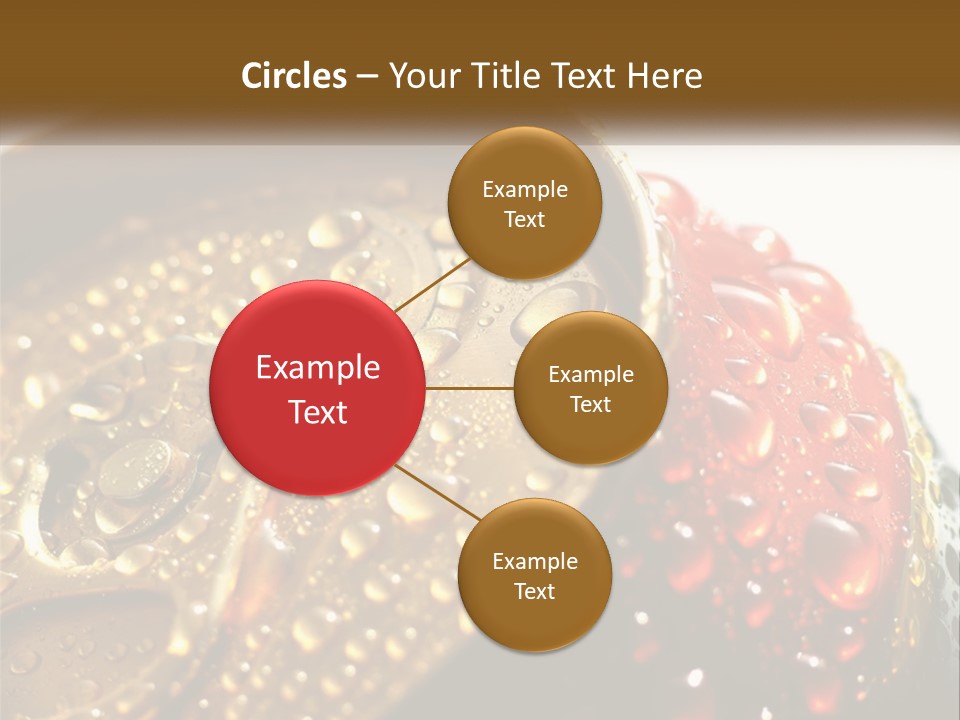 A Cola Can With Water Droplets On It PowerPoint Template