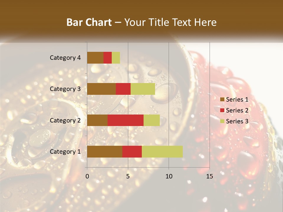 A Cola Can With Water Droplets On It PowerPoint Template