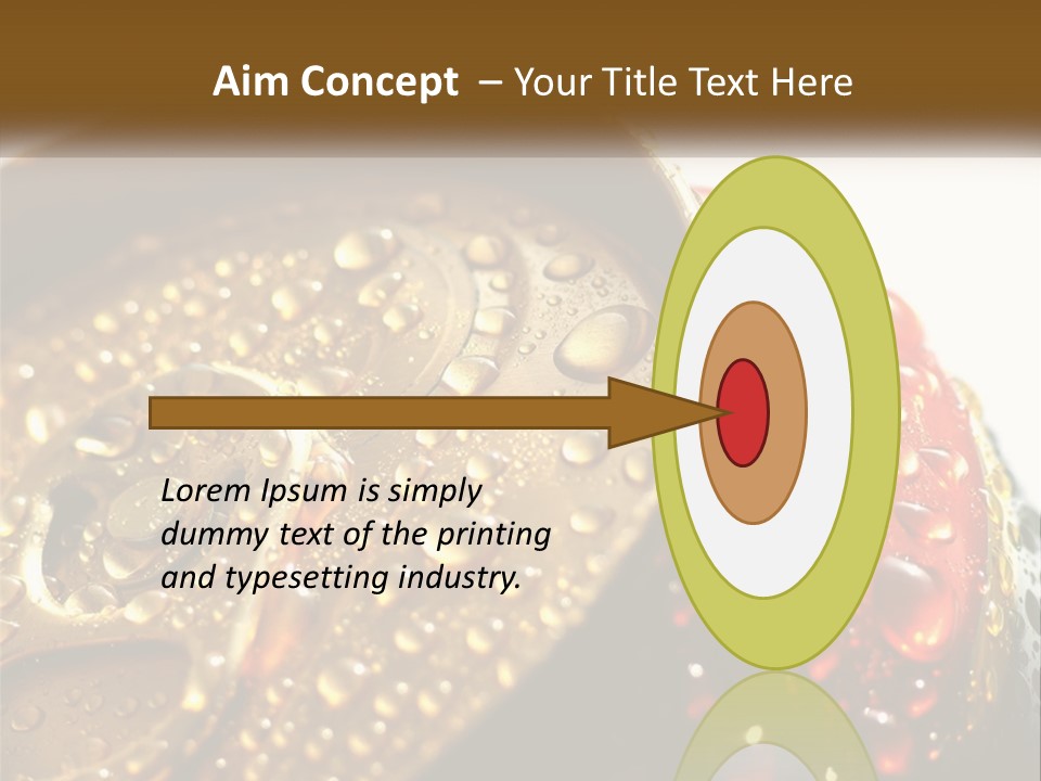 A Cola Can With Water Droplets On It PowerPoint Template