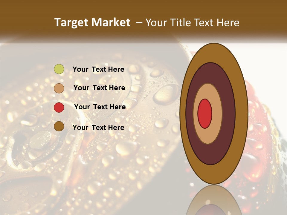 A Cola Can With Water Droplets On It PowerPoint Template