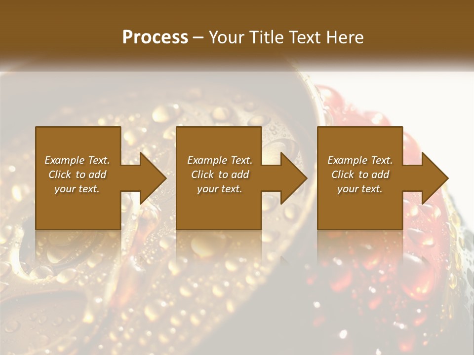 A Cola Can With Water Droplets On It PowerPoint Template