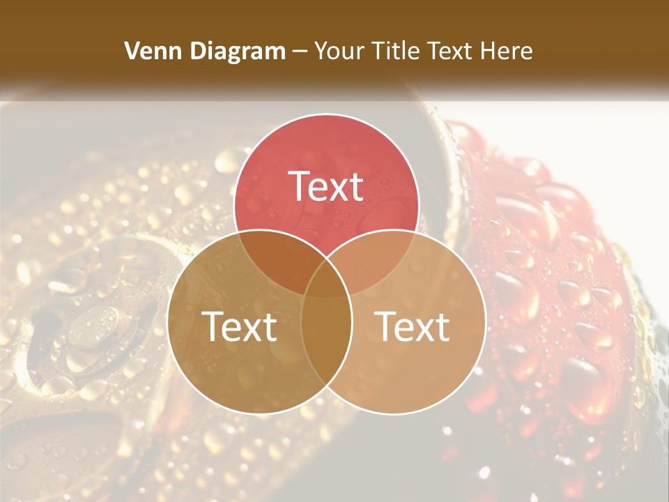 A Cola Can With Water Droplets On It PowerPoint Template