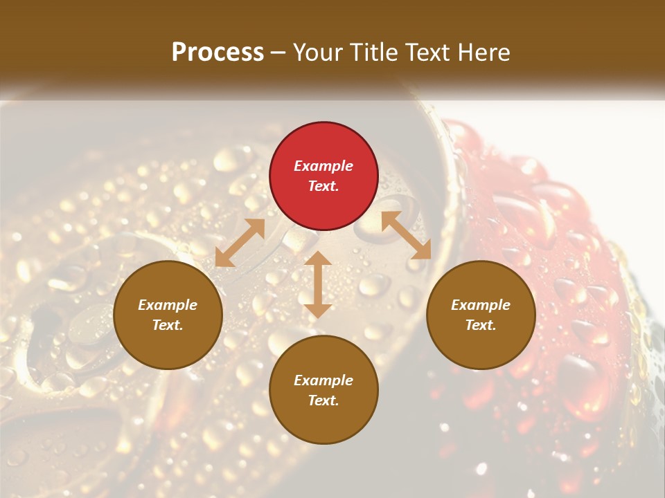 A Cola Can With Water Droplets On It PowerPoint Template