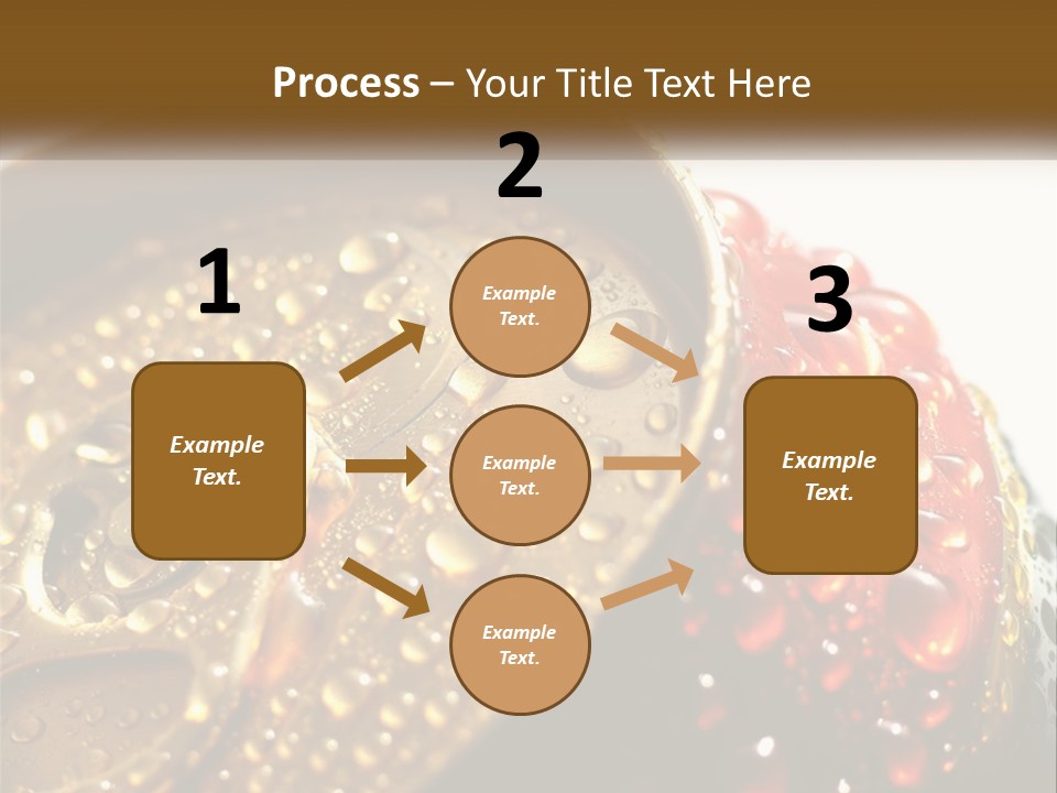 A Cola Can With Water Droplets On It PowerPoint Template